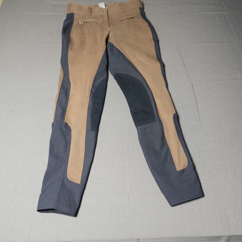 Dover Saddlery Breeches Womens 28 Brown Black Equestrian Riding Pants